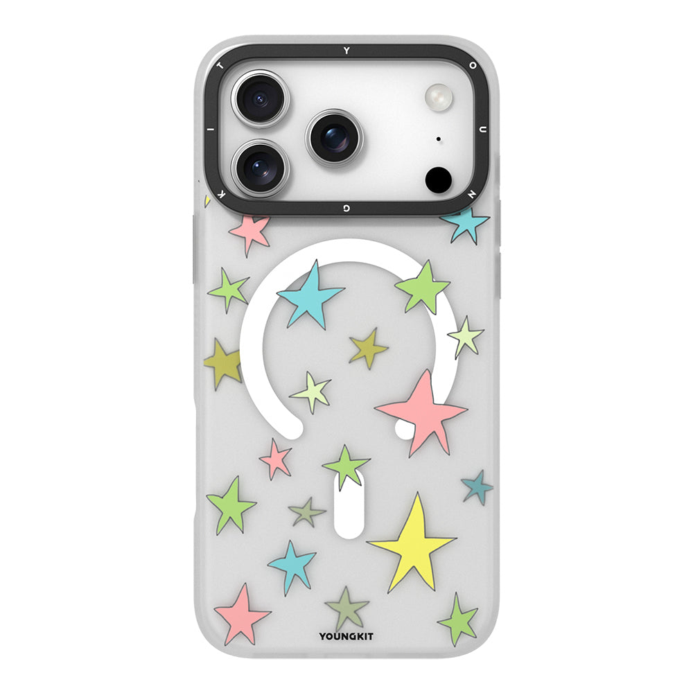 Youngkit Sweathart Serisi iPhone 17 Pro Max M-Safe Şarj Özellikli Airbagli Çift Katmanlı Telefon Kılıfı