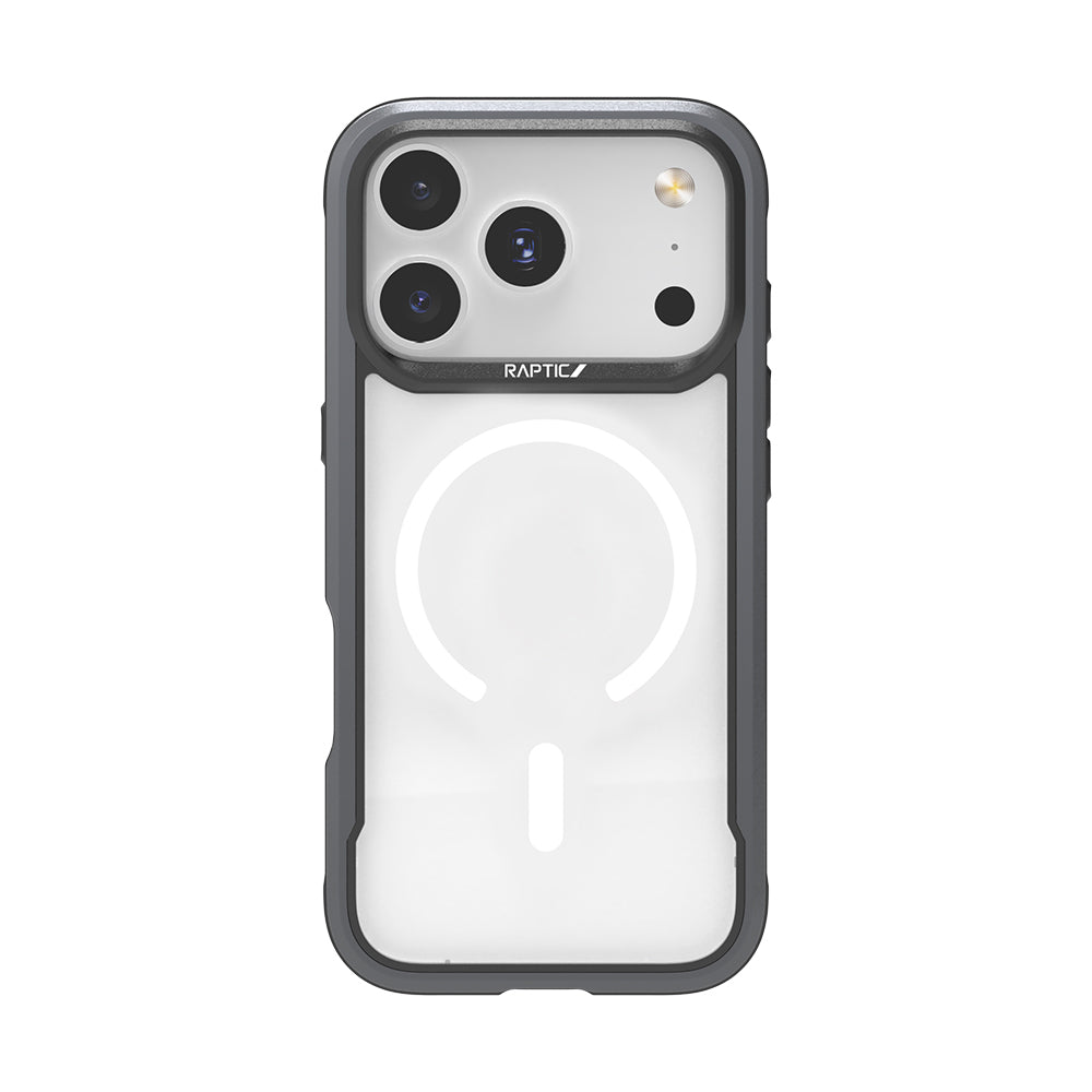 Raptic Shield Serisi iPhone 17 Pro Max Magsafe Airbagli Şeffaf Arka Yüzey Telefon Kılıfı