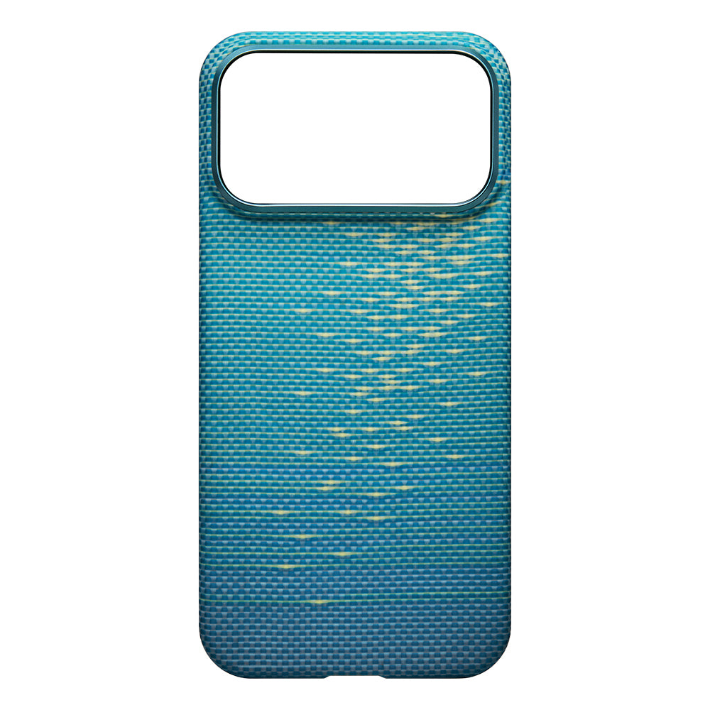 Pitaka Glints of Gold Ultra Slim Serisi iPhone 17 Pro Max M-safe Şarj Özellikli Aramid Fiber Kılıf