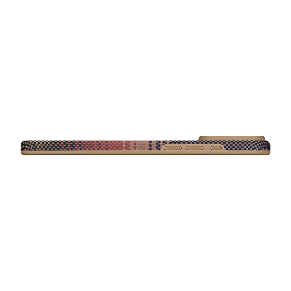 Pitaka Military-Grade Sunset-Moonrise Serisi iPhone 17 Pro Max M-safe Aramid Fiber Sunset Kılıf
