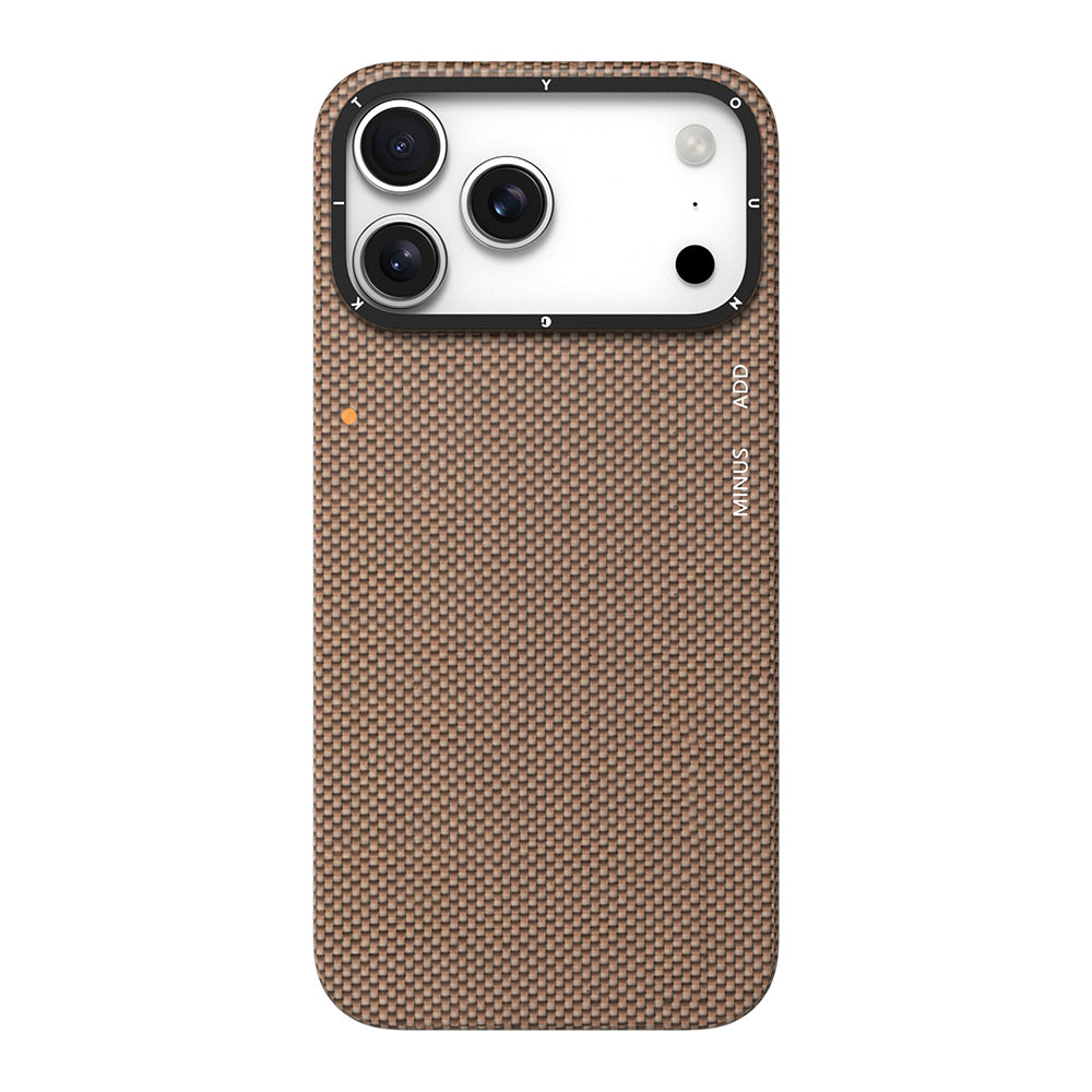 Youngkit 1500D Kevlar Extreme Wing Titanyum-Gold Serisi iPhone 17 Pro Max M-safe Şarj Özellikli Aramid Fiber Kılıf