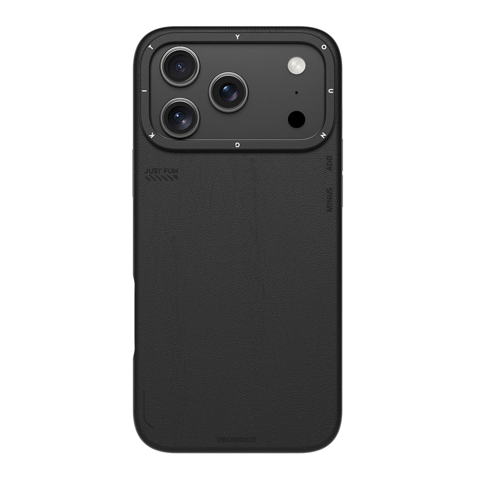 Youngkit Tech Fashion Serisi iPhone 17 Pro Max M-safe Şarj Özellikli Basit Mat Deri Desenli Kılıf