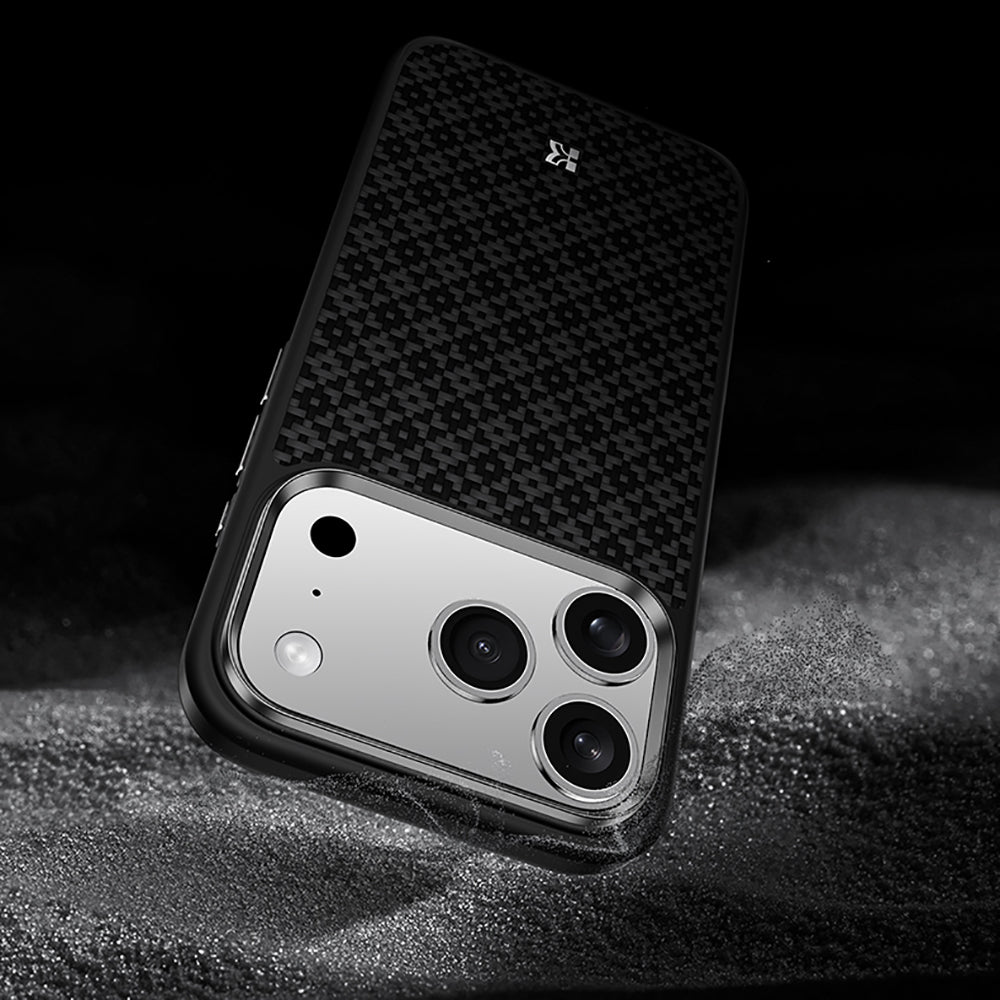 Benks ArmorPro ArmorGrid Serisi iPhone 17 Pro Max M-Safe Şarj Özellikli Kevlar Kılıf