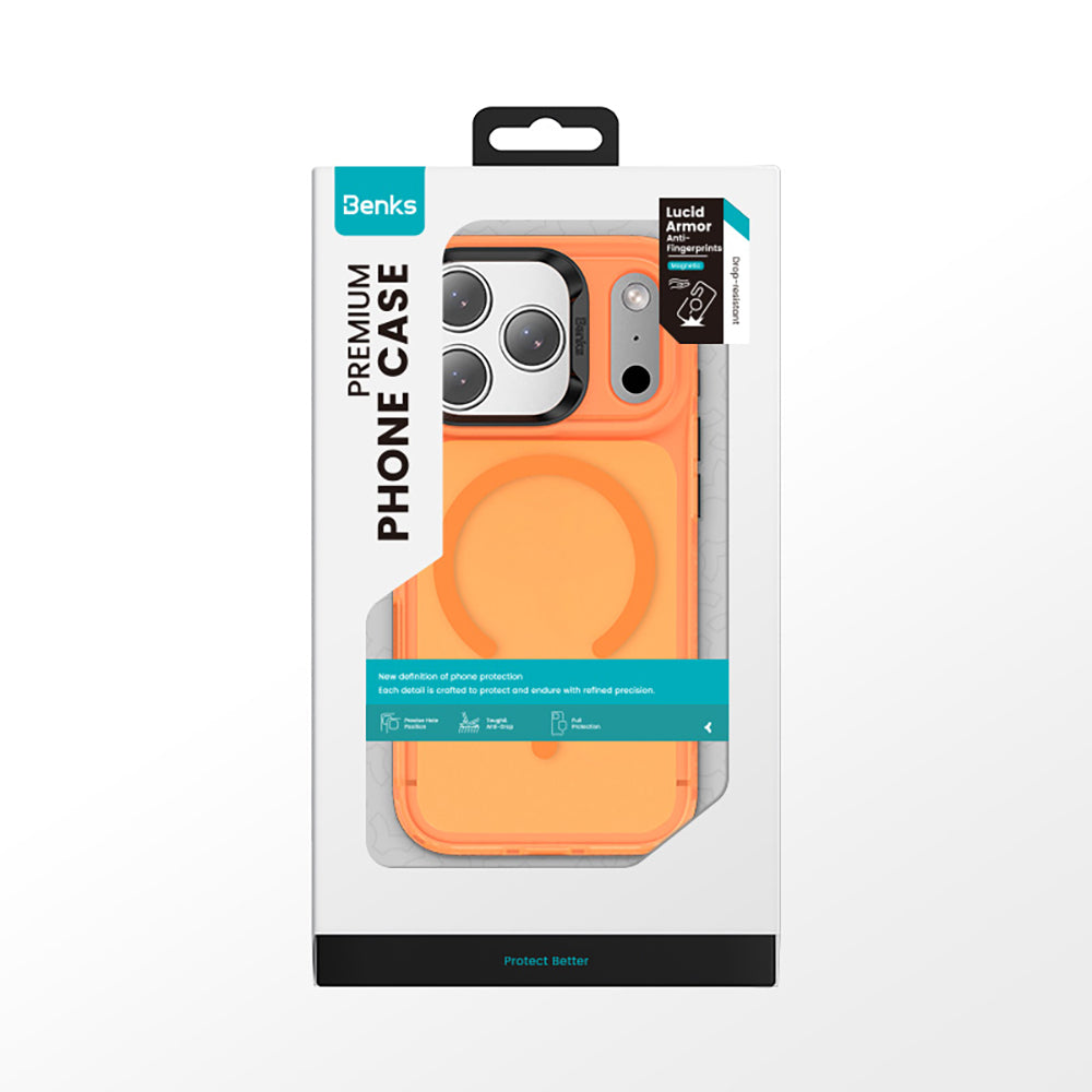 Benks C-Magnet Lucid iPhone 17 Pro Max M-Safe Şarj Özellikli Armor Kılıf