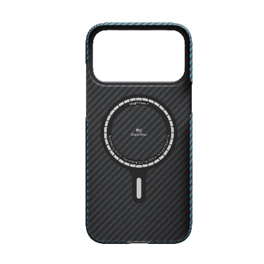 iPhone 17 Pro Max Kılıf M-Safe Şarj Özellikli Kamera Kontrol Butonlu Aramid Fiber Pitaka Ultra-Slim Kılıf