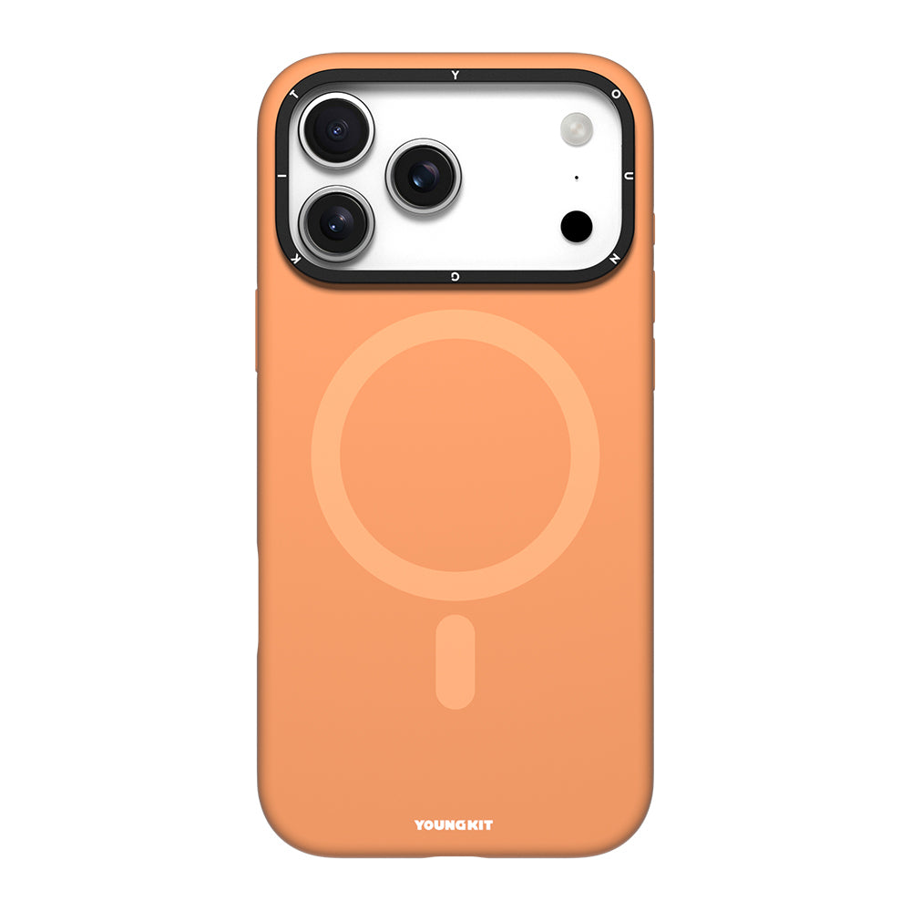 Youngkit Gel Cream Serisi iPhone 17 Pro Max M-Safe Şarj Özellikli Kamera Standlı Kılıf