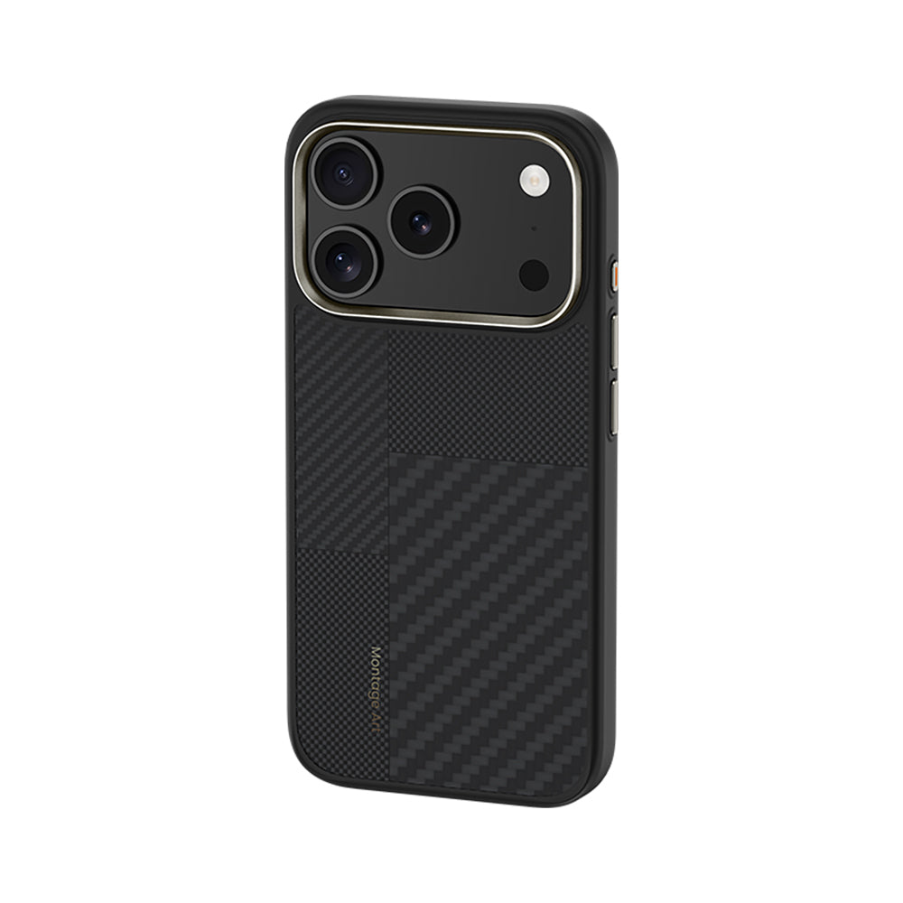 Benks Montage Hybrid ArmorPro iPhone 17 Pro Max M-safe Karbon Fiber Kevlar Kılıf