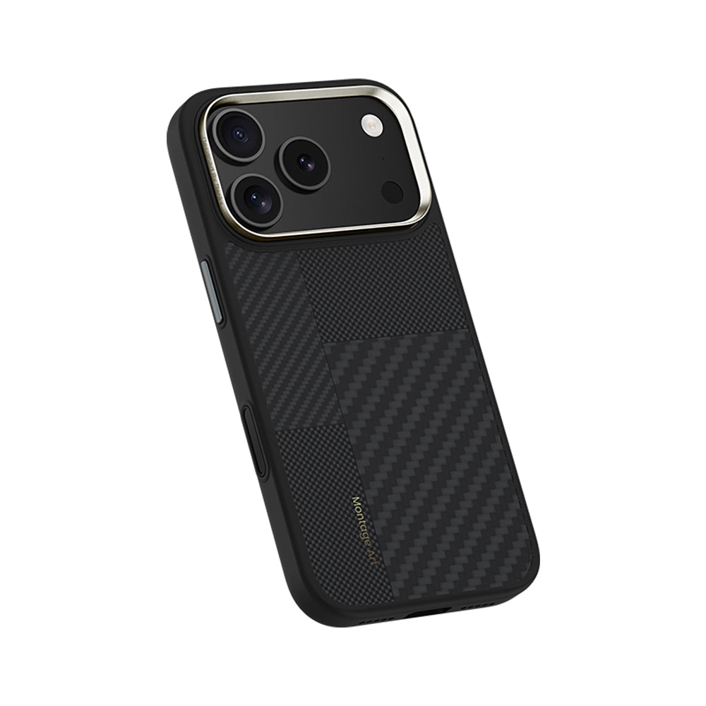 Benks Montage Hybrid ArmorPro iPhone 17 Pro Max M-safe Karbon Fiber Kevlar Kılıf