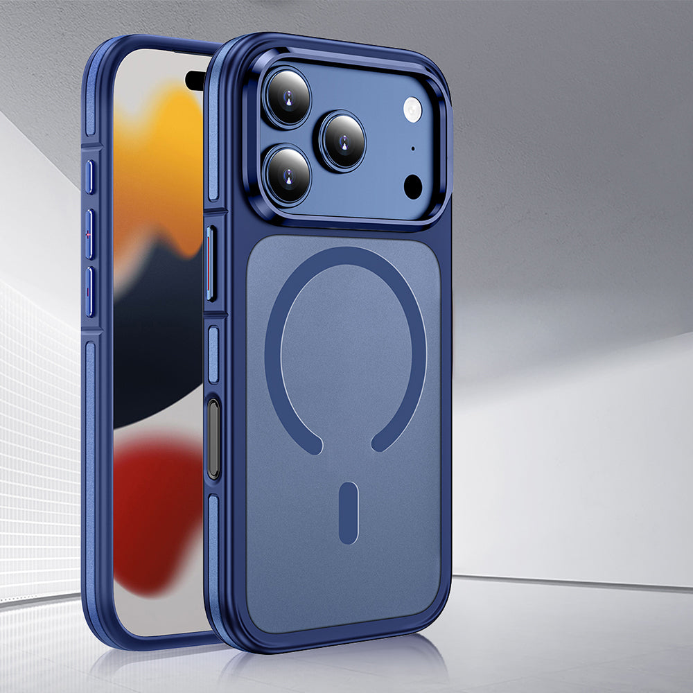 Wlons Vevo iPhone 17 Pro Max M-safe Şarj Özellikli Mat Görünümlü Telefon Kılıfı