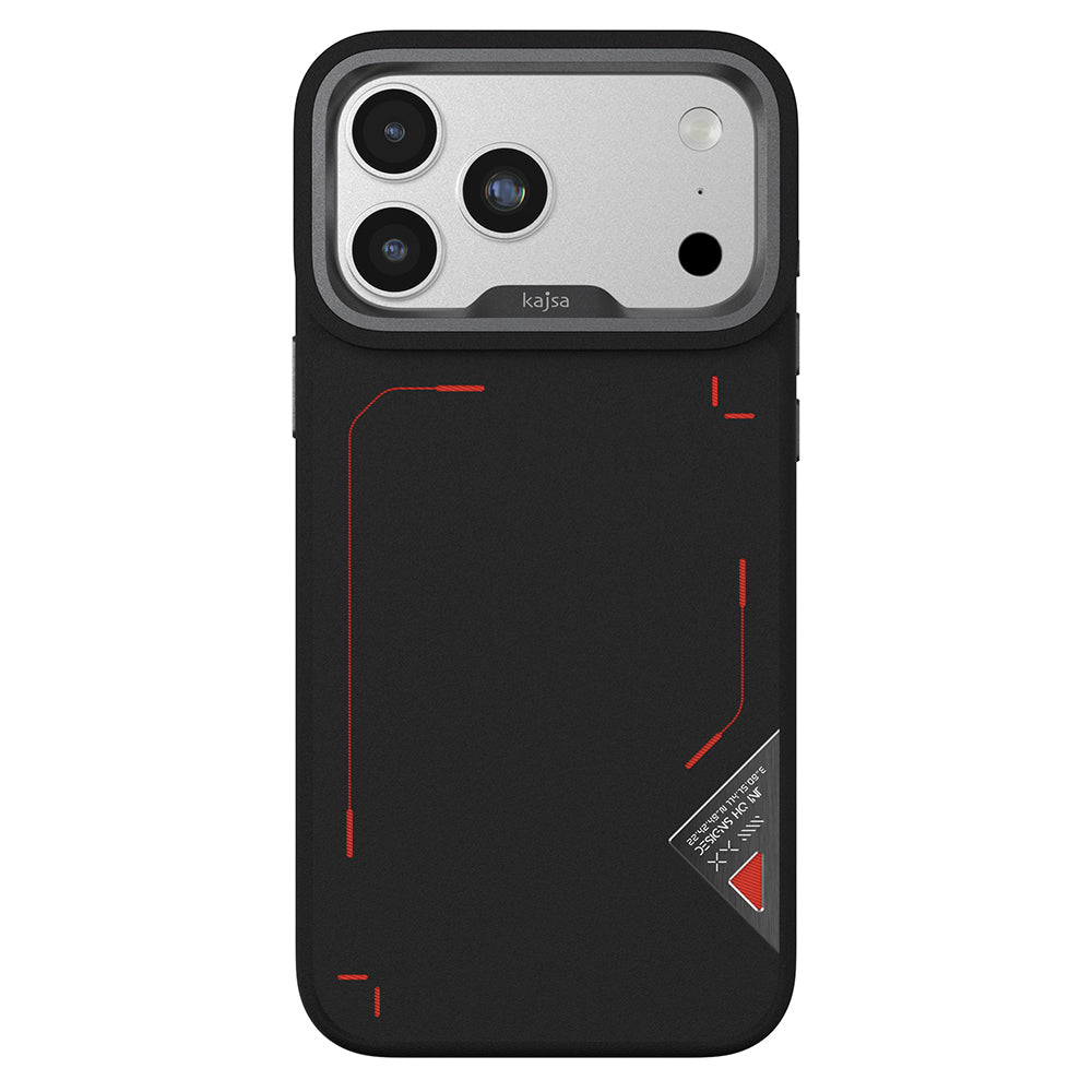 Apple iPhone 17 Pro Max M-safe Şarj Özellikli O-Ring Metal Kamera Çerçeveli Kajsa Matrix Collection Kılıf