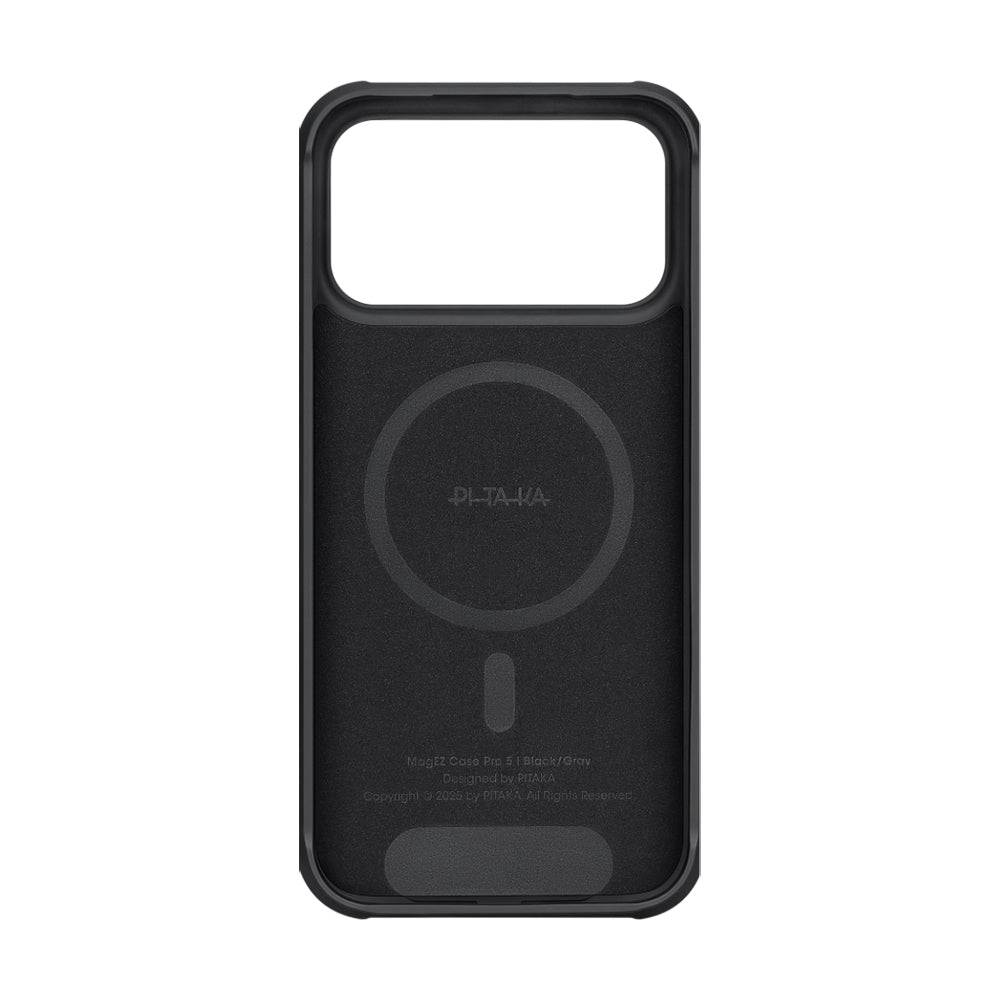 Pitaka Aramid Pro Guard Serisi iPhone 17 Pro Max M-safe Şarj Özellikli Black-Gray Kılıf