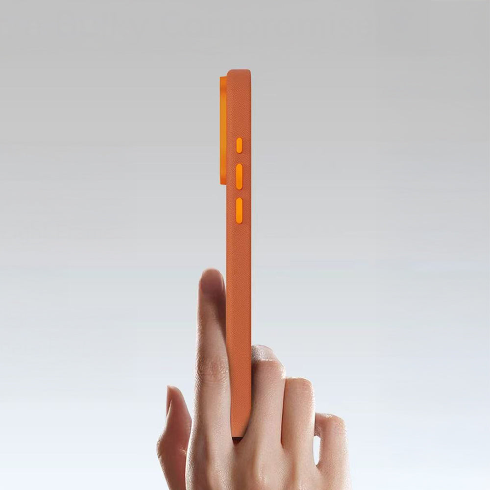 Raptic Urban Nano iPhone 17 Pro Max M-Safe Şarj Özellikli Polimerik Deri Telefon Kılıfı