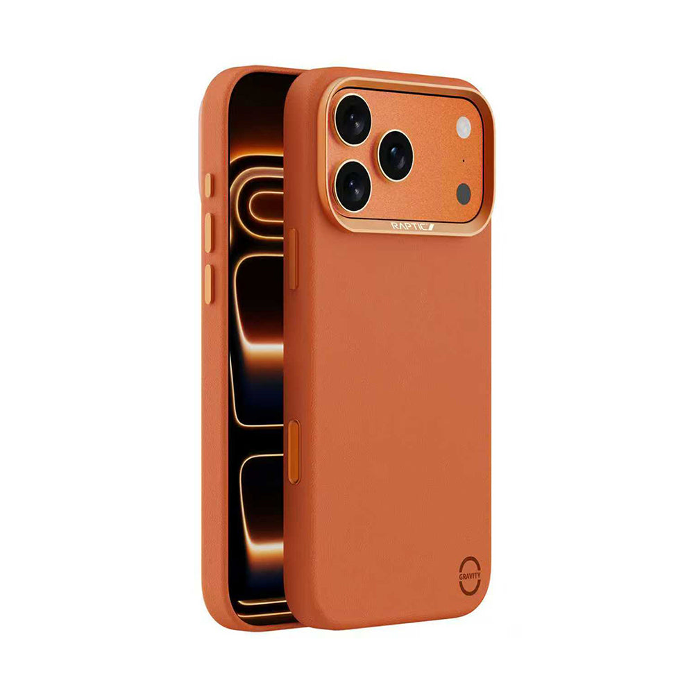 Raptic Urban Nano iPhone 17 Pro Max M-Safe Şarj Özellikli Polimerik Deri Telefon Kılıfı