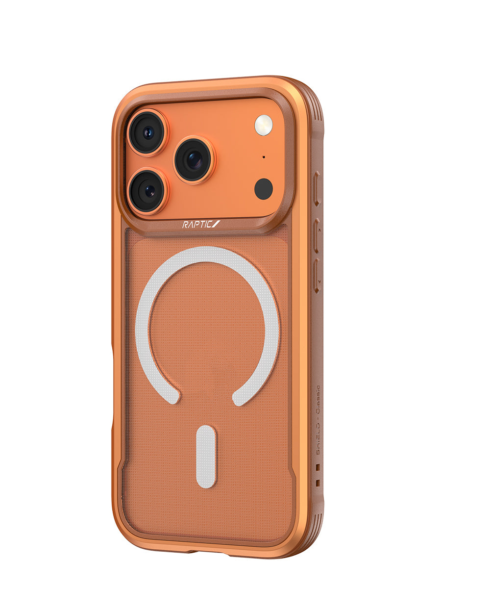 Raptic Shield Classic Serisi iPhone 17 Pro Max M-safe Şarj Özellikli Şeffaf Arka Yüzey C-Magnet Kılıf