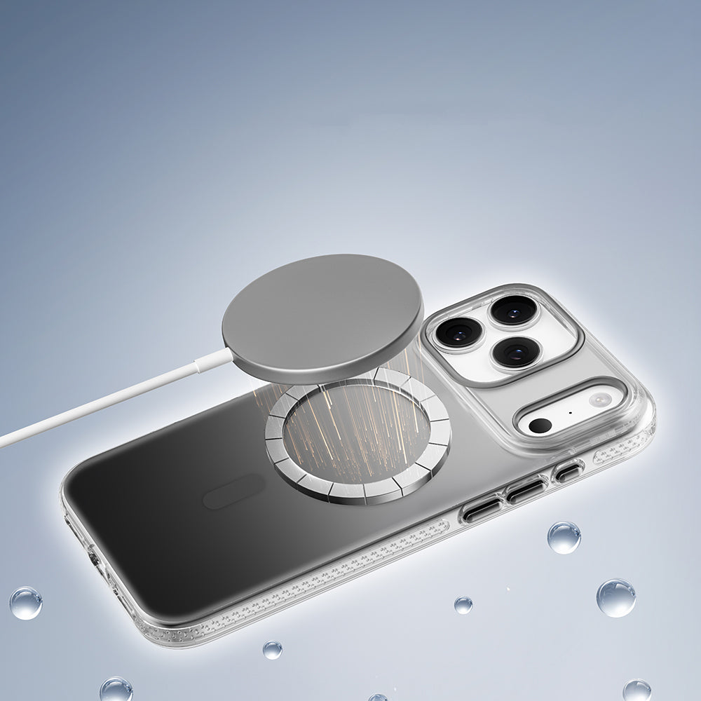 Mutural Icesense Serisi iPhone 17 Pro Max M-safe Şarj Özellikli Sararmaya Karşı Dayanıklı Kılıf