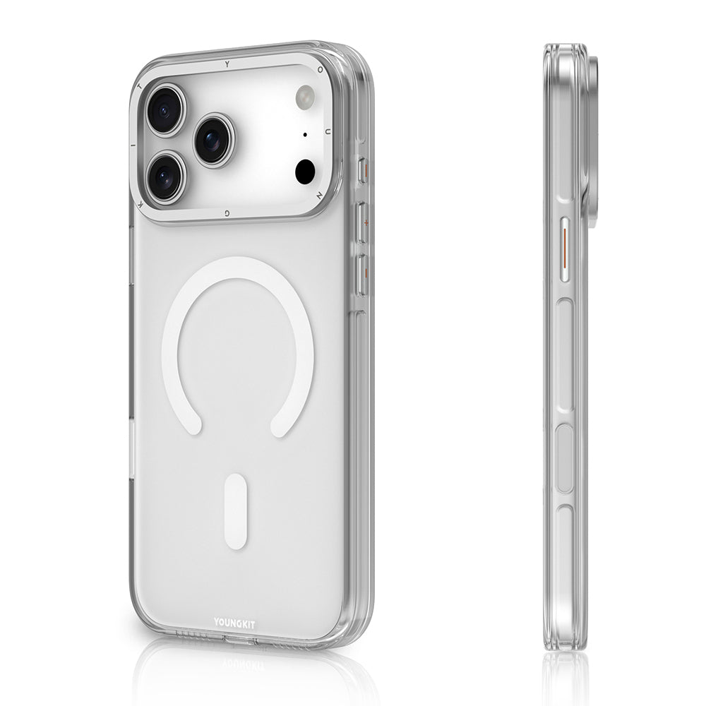 Youngkit Crystal Shield Serisi iPhone 17 Pro Max M-safe Şarj Özellikli Şeffaf Kılıf