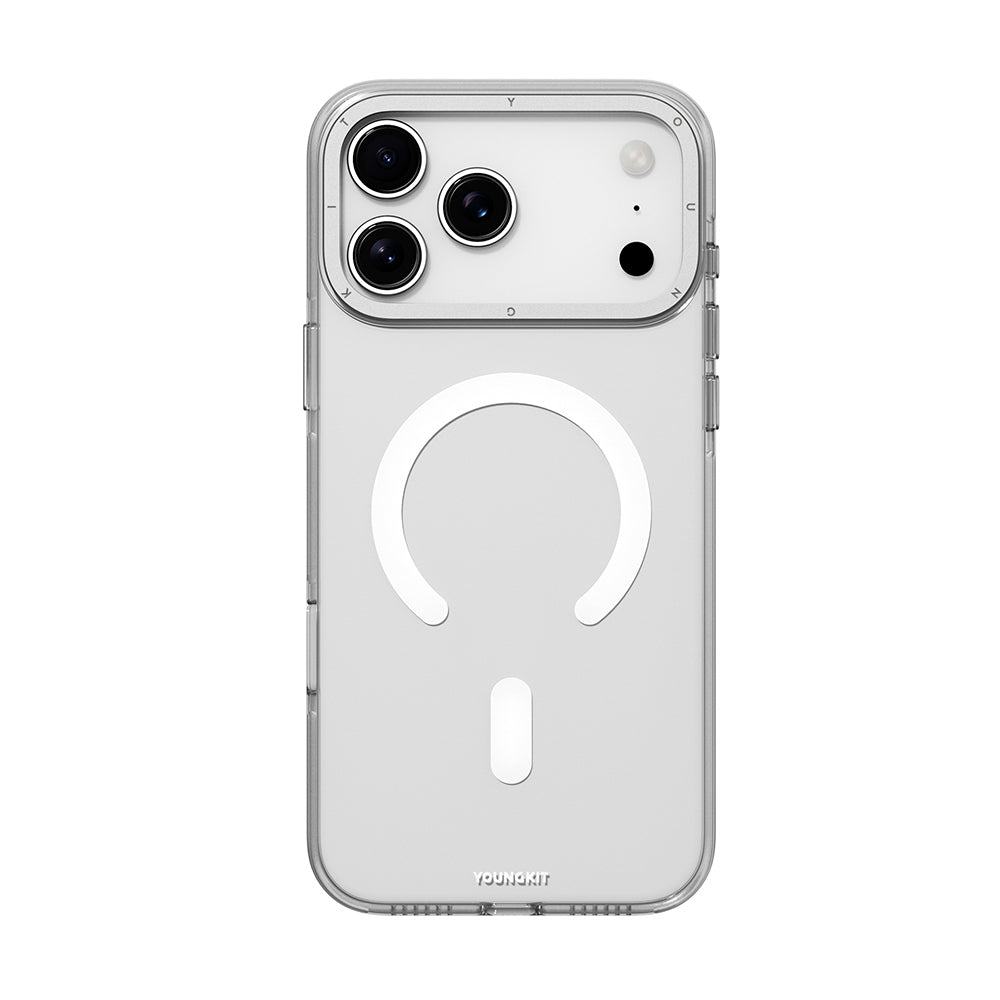Youngkit Crystal Shield Serisi iPhone 17 Pro Max M-safe Şarj Özellikli Şeffaf Kılıf
