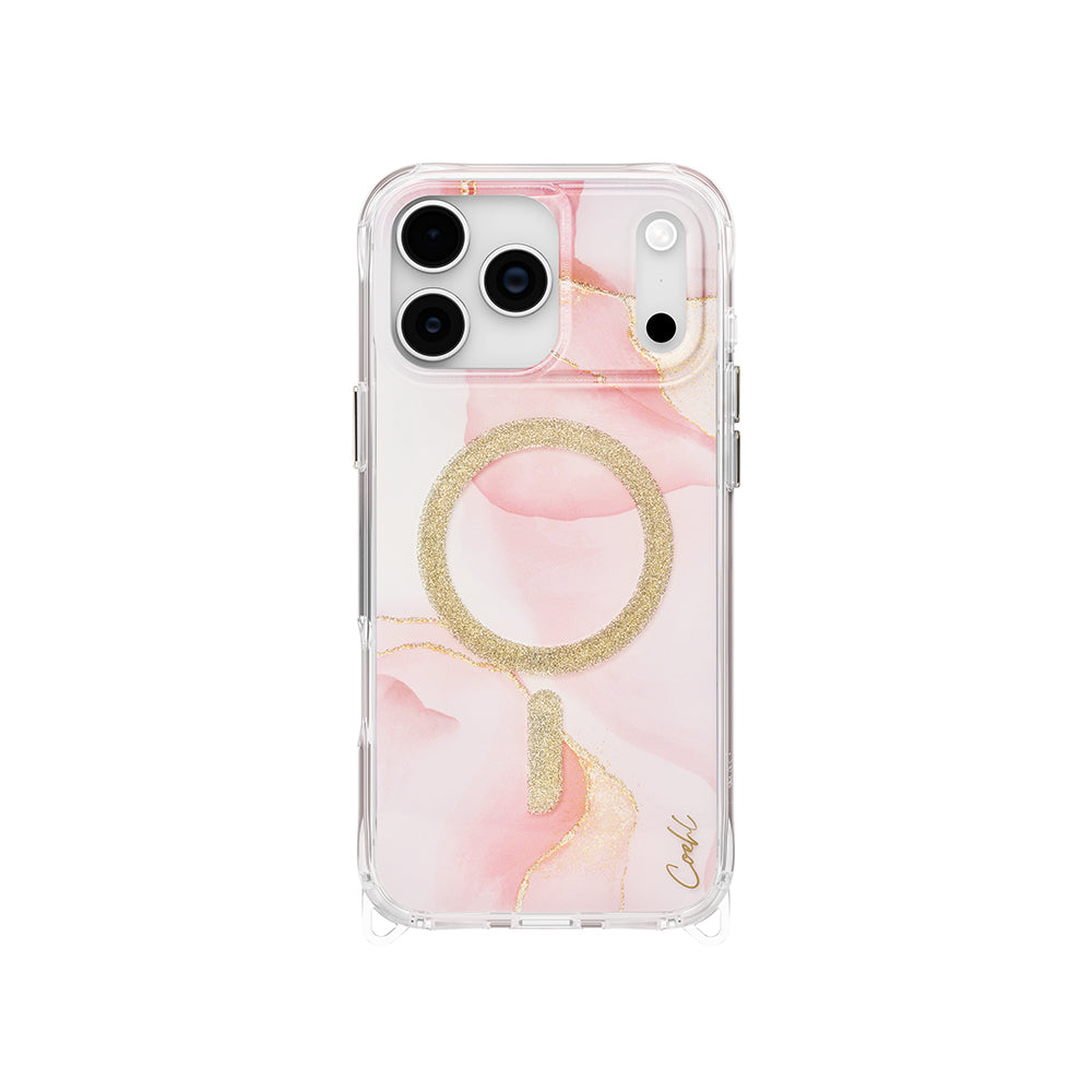Coehl Aeris iPhone 17 Pro Max M-safe Şarj Özellikli Simli Magnetik Kılıf