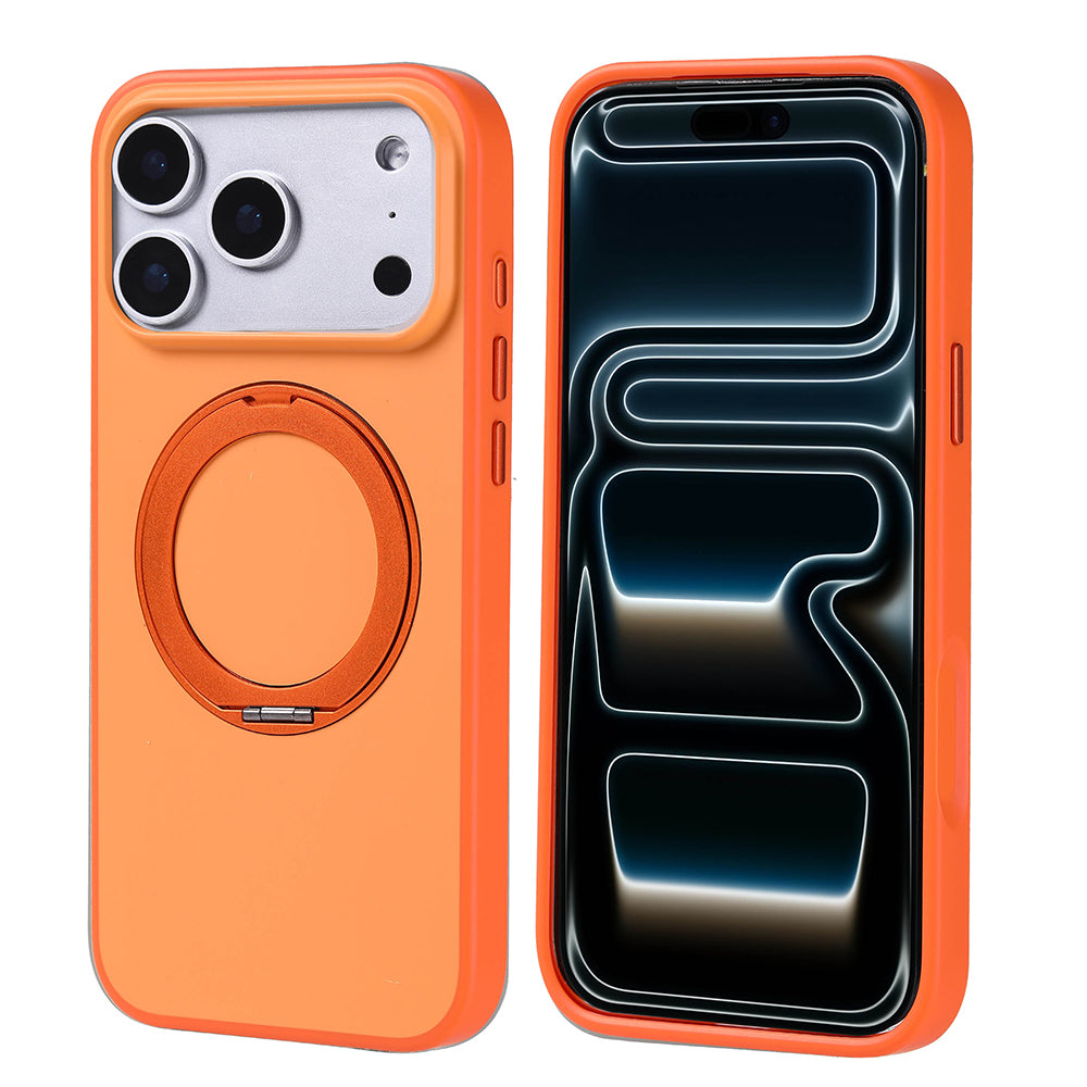 Cepax iPhone 17 Pro Max M-Safe Şarj Özellikli Standlı Proton Silikon Kılıf