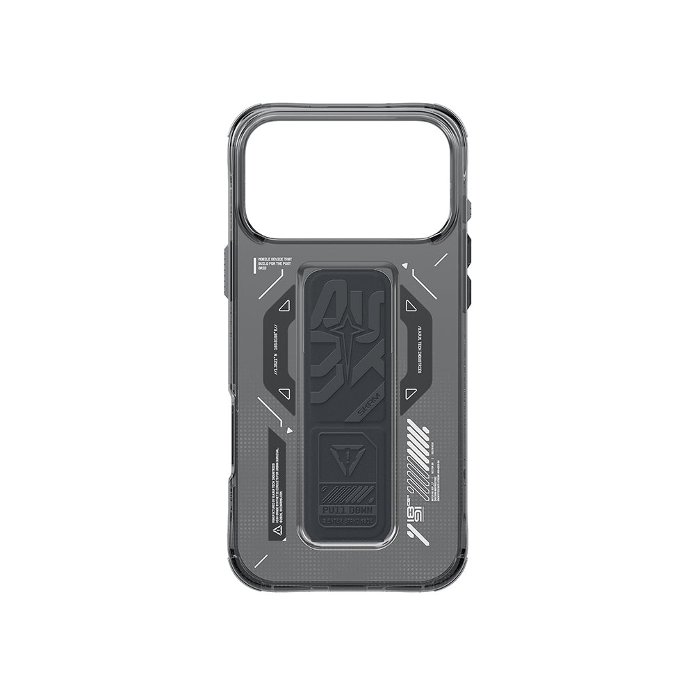 Skinarma Helio Mag iPhone 17 Pro Max M-safe Şarj Özellikli Teknoloji Desenli Charge Standlı Kılıf