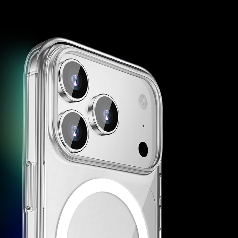 Wlons Pita iPhone 17 Pro Max M-safe Şarj Özellikli Transparan Sert PC Kılıf
