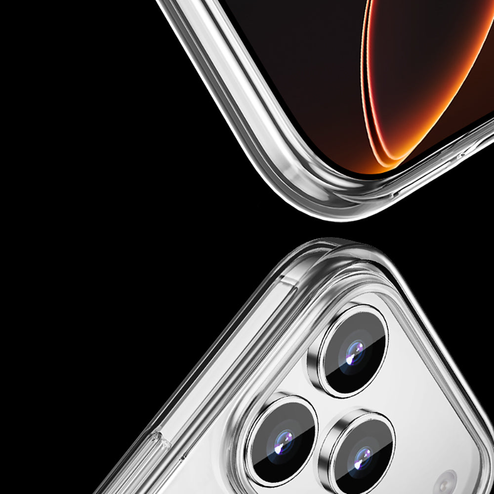 Wlons Pita iPhone 17 Pro Max M-safe Şarj Özellikli Transparan Sert PC Kılıf