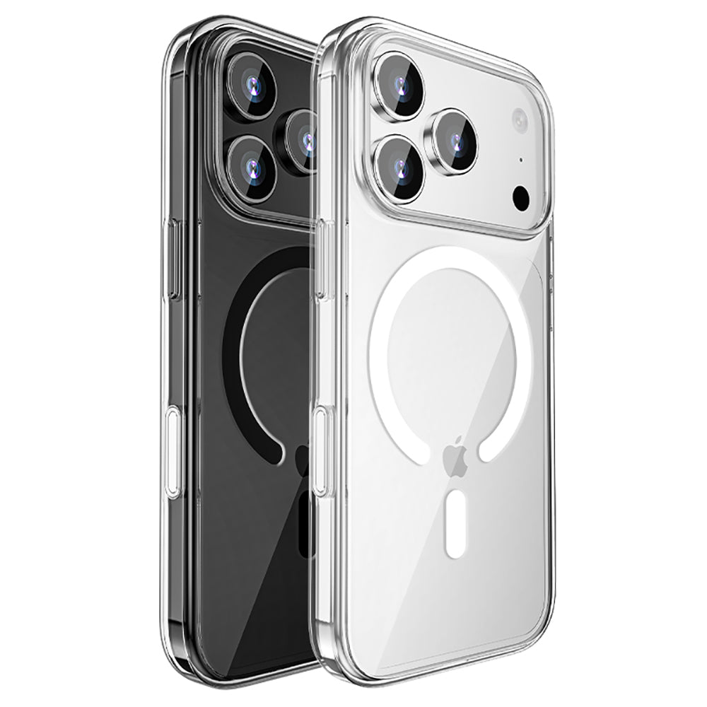 Wlons Pita iPhone 17 Pro Max M-safe Şarj Özellikli Transparan Sert PC Kılıf
