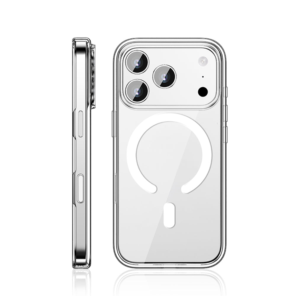 Wlons Pita iPhone 17 Pro Max M-safe Şarj Özellikli Transparan Sert PC Kılıf