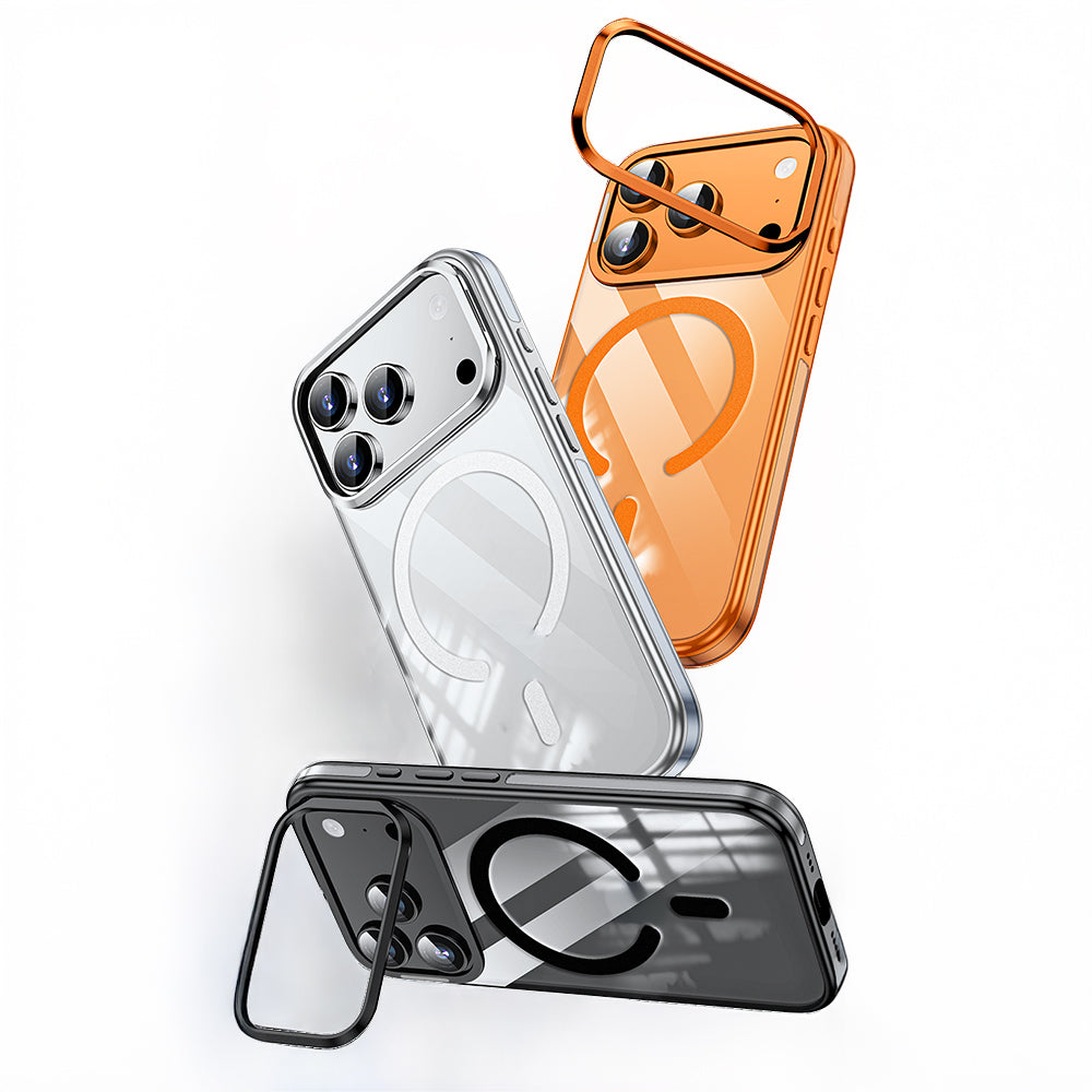 Wlons iPhone 17 Pro Max M-safe Şarj Özellikli Standlı Efsane Kılıf