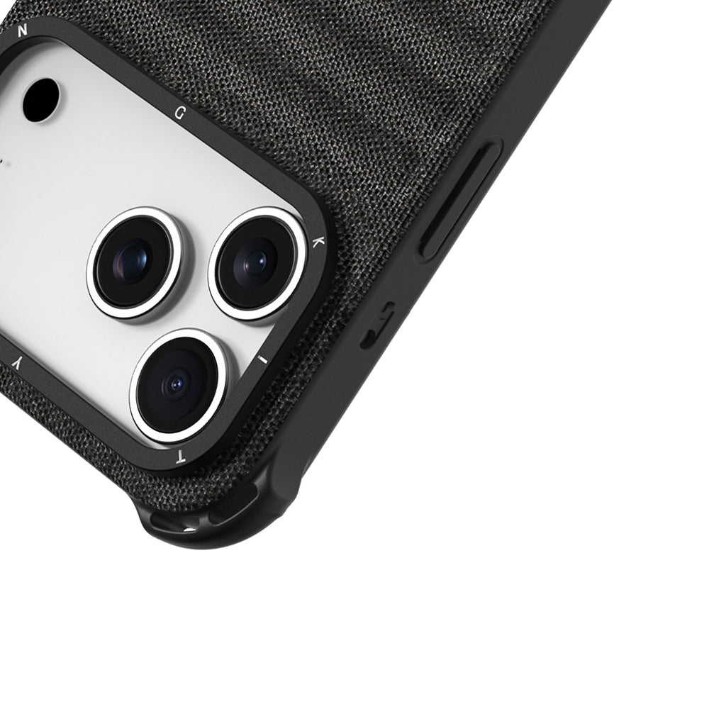 Youngkit Canvas Serisi iPhone 17 Pro Max M-safe Şarj Özellikli Telefon Kılıfı