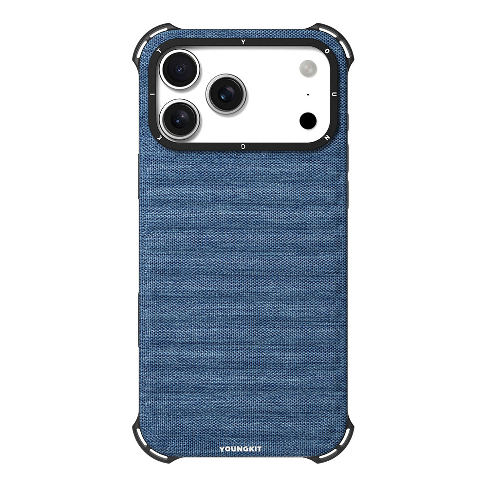 Youngkit Canvas Serisi iPhone 17 Pro Max M-safe Şarj Özellikli Telefon Kılıfı