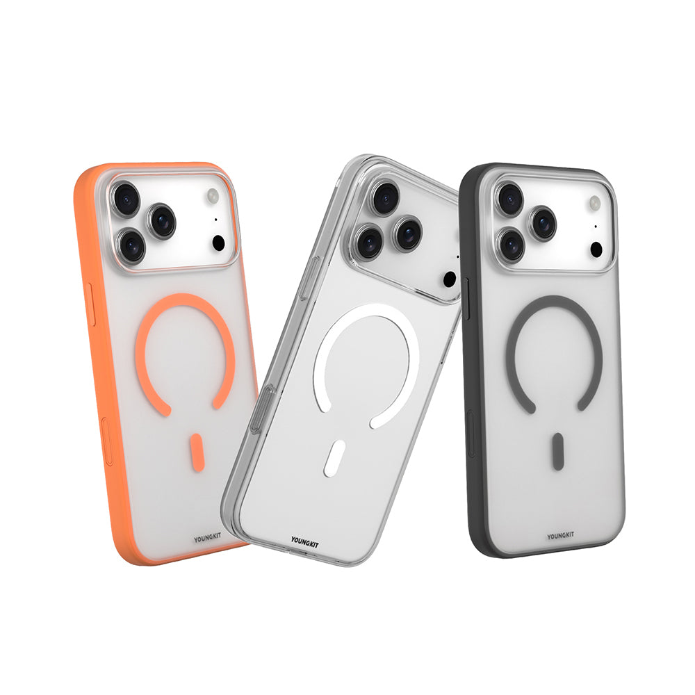 Youngkit Clear Serisi iPhone 17 Pro Max M-safe Şarj Özellikli Telefon Kılıfı