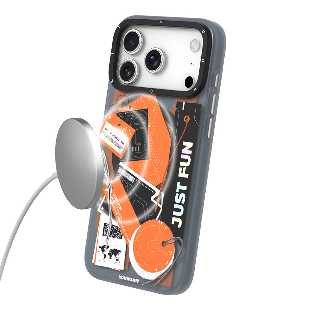 Youngkit Different Dimension Serisi iPhone 17 Pro Max M-Safe Şarj Özellikli Telefon Kılıfı