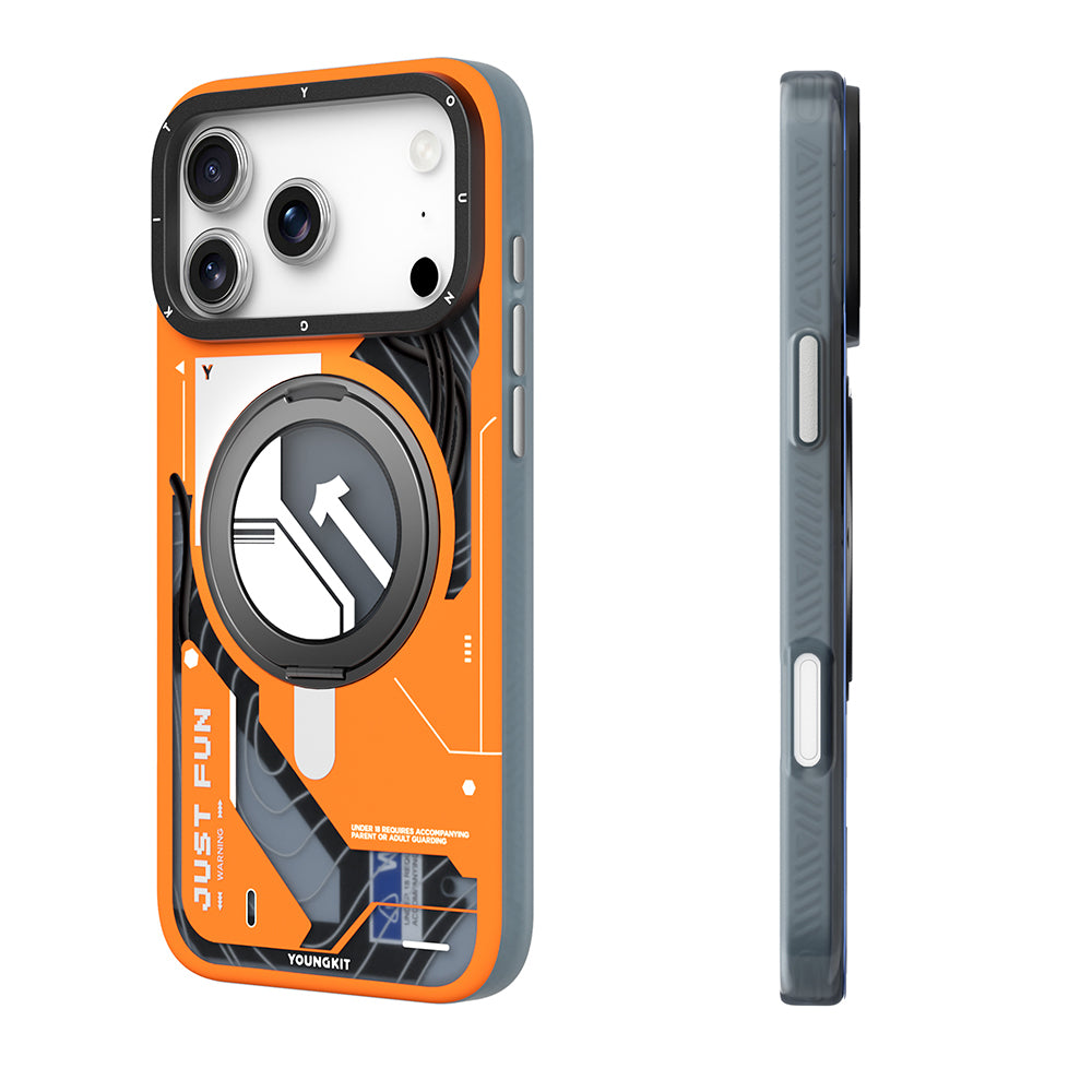 Youngkit Starship Serisi iPhone 17 Pro Max M-safe Şarj Özellikli Telefon Kılıfı