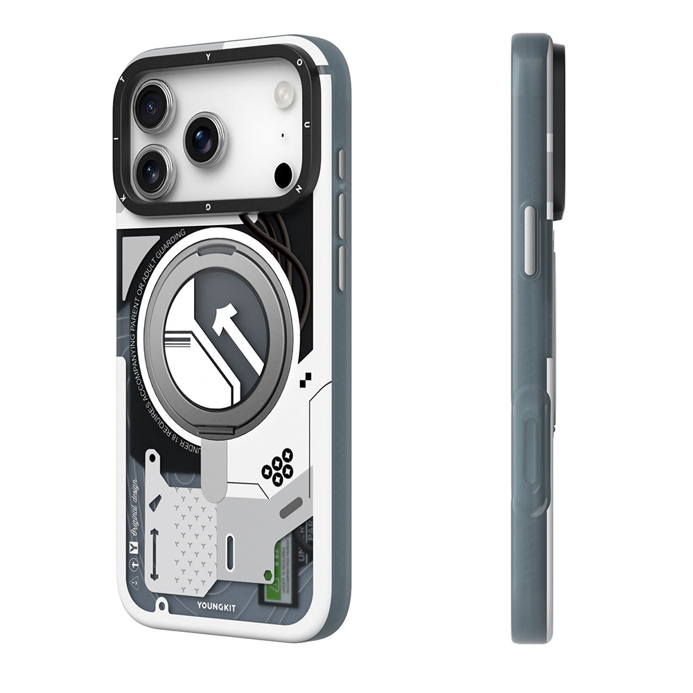 Youngkit Starship Serisi iPhone 17 Pro Max M-safe Şarj Özellikli Telefon Kılıfı