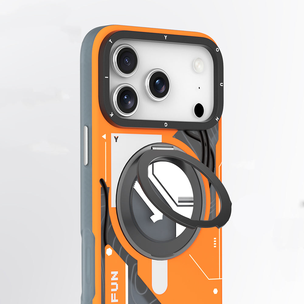 Youngkit Starship Serisi iPhone 17 Pro Max M-safe Şarj Özellikli Telefon Kılıfı