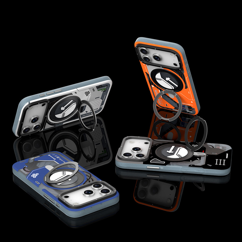 Youngkit Starship Serisi iPhone 17 Pro Max M-safe Şarj Özellikli Telefon Kılıfı