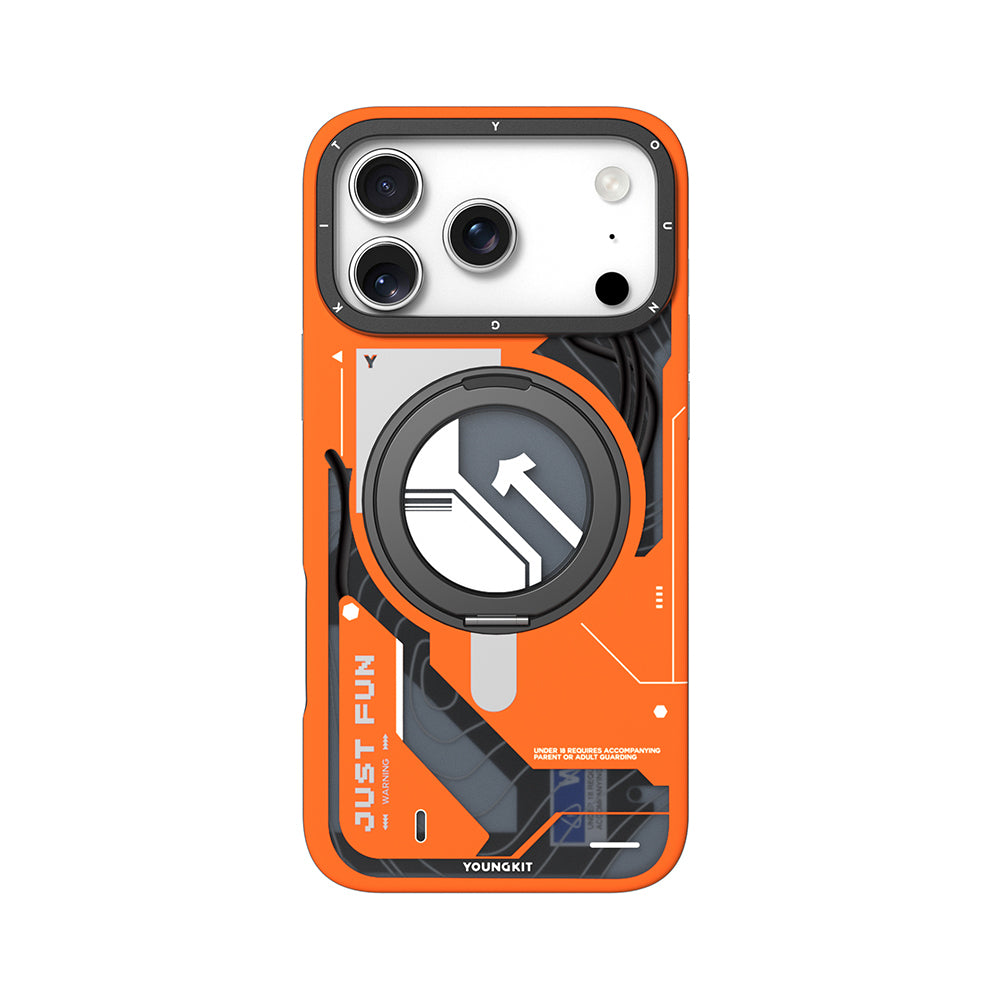 Youngkit Starship Serisi iPhone 17 Pro Max M-safe Şarj Özellikli Telefon Kılıfı