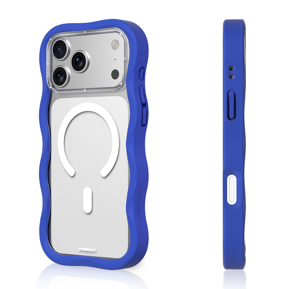Youngkit Wave Clear Serisi iPhone 17 Pro Max Kılıf M-safe Şarj Özellikli Telefon Kılıfı