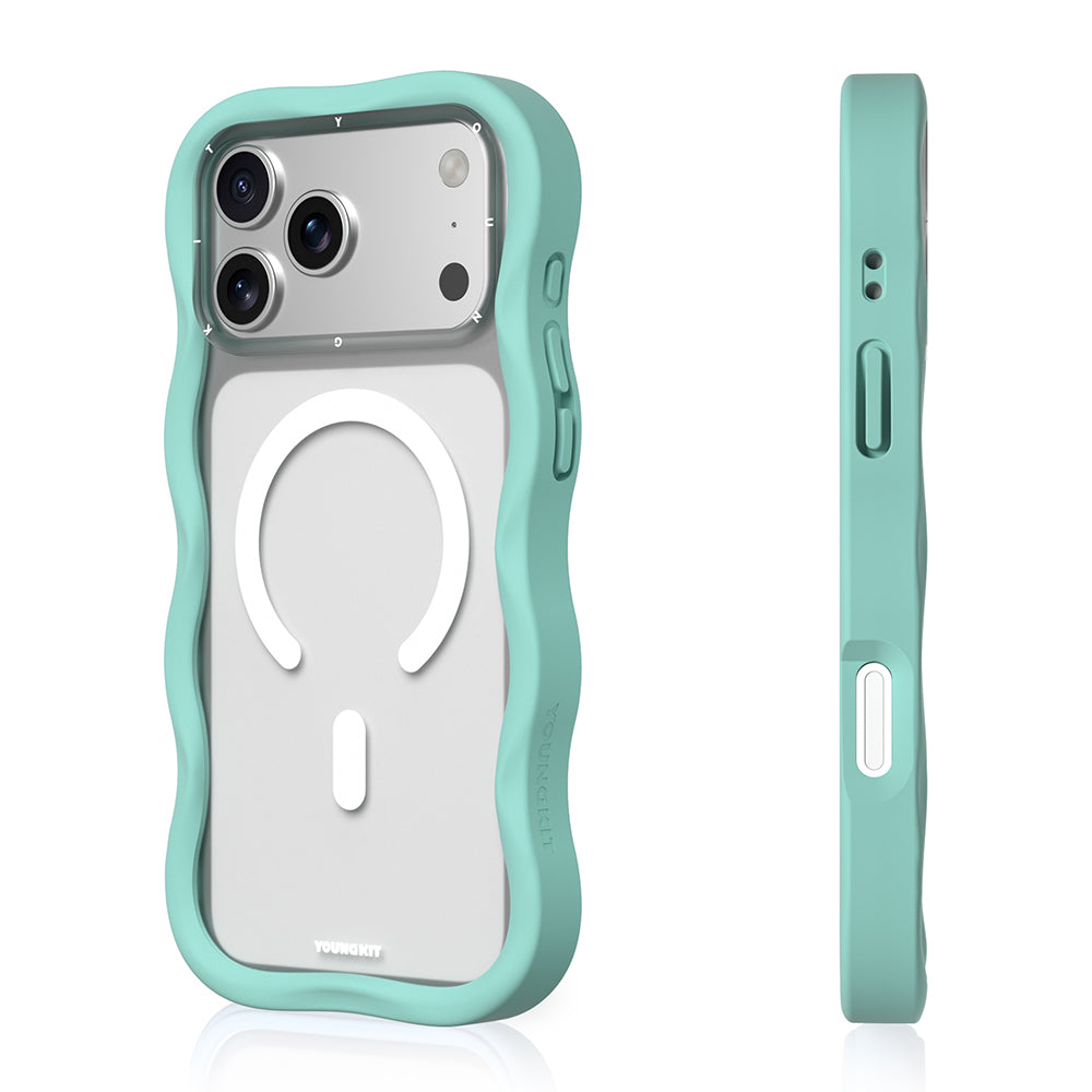 Youngkit Wave Matte Serisi iPhone 17 Pro Max M-safe Şarj Özellikli Telefon Kılıfı