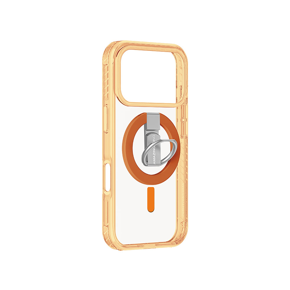 Amazingthing Titan Pro Serisi iPhone 17 Pro Max M-safe Şarj Özellikli Yüzük Standlı Kılıf