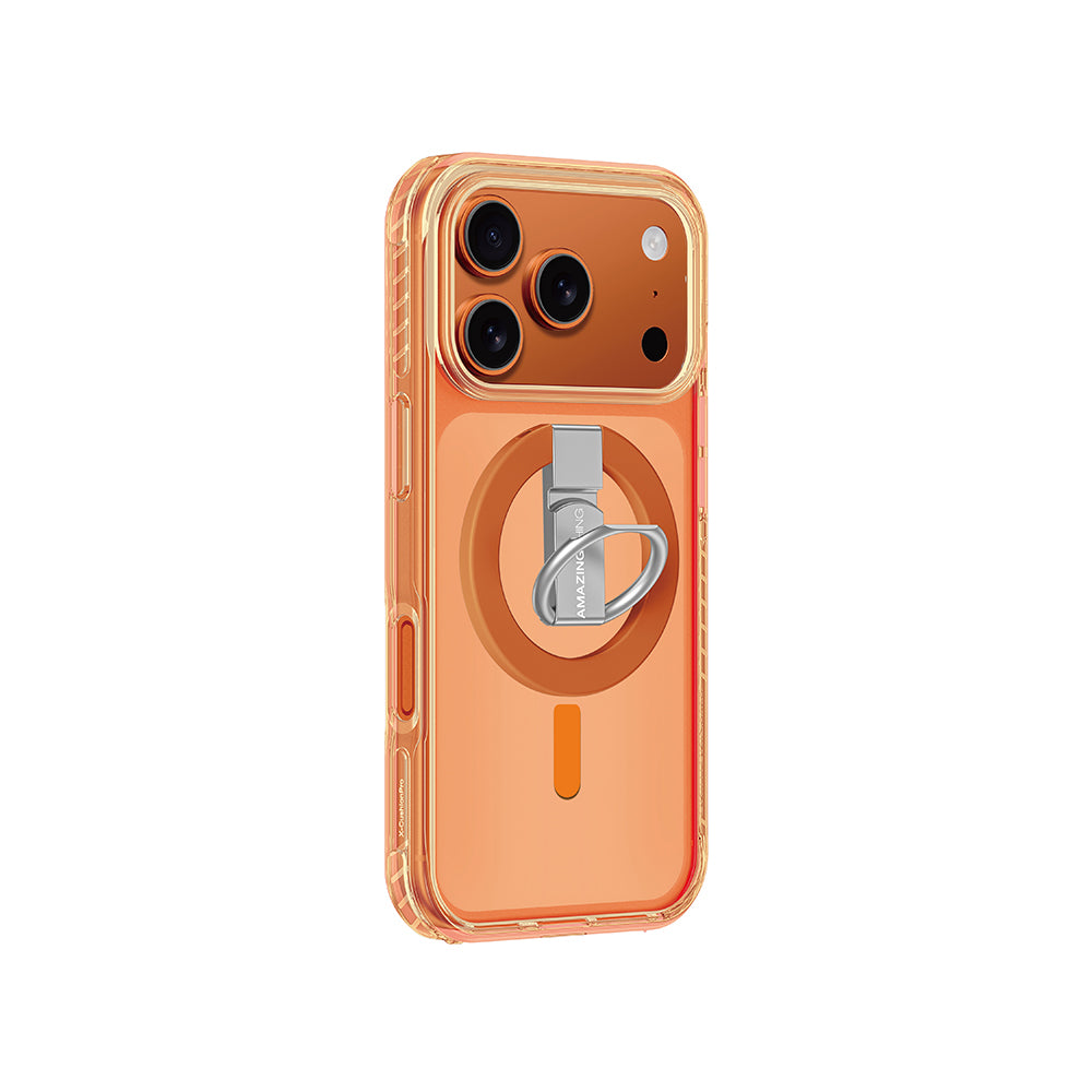 Amazingthing Titan Pro Serisi iPhone 17 Pro Max M-safe Şarj Özellikli Yüzük Standlı Kılıf