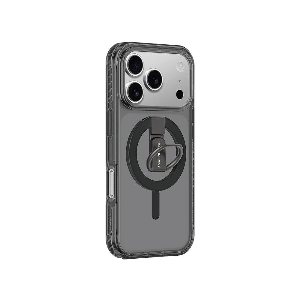 Amazingthing Titan Pro Serisi iPhone 17 Pro Max M-safe Şarj Özellikli Yüzük Standlı Kılıf