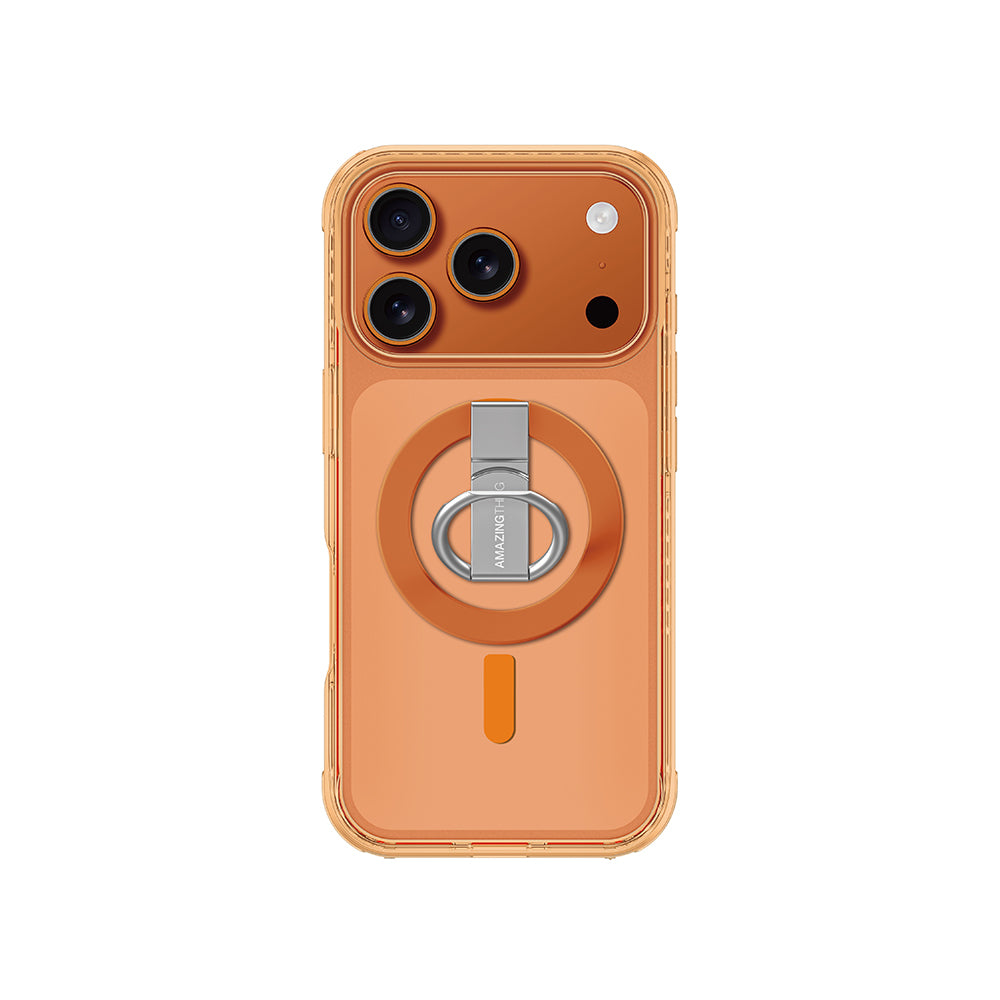 Amazingthing Titan Pro Serisi iPhone 17 Pro Max M-safe Şarj Özellikli Yüzük Standlı Kılıf