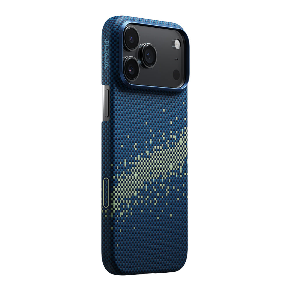 Pitaka Tactile Woven Starpeak Serisi iPhone 17 Pro Max Kılıf Magsafe Aramid Fiber Milky Way Galaxy Kılıf