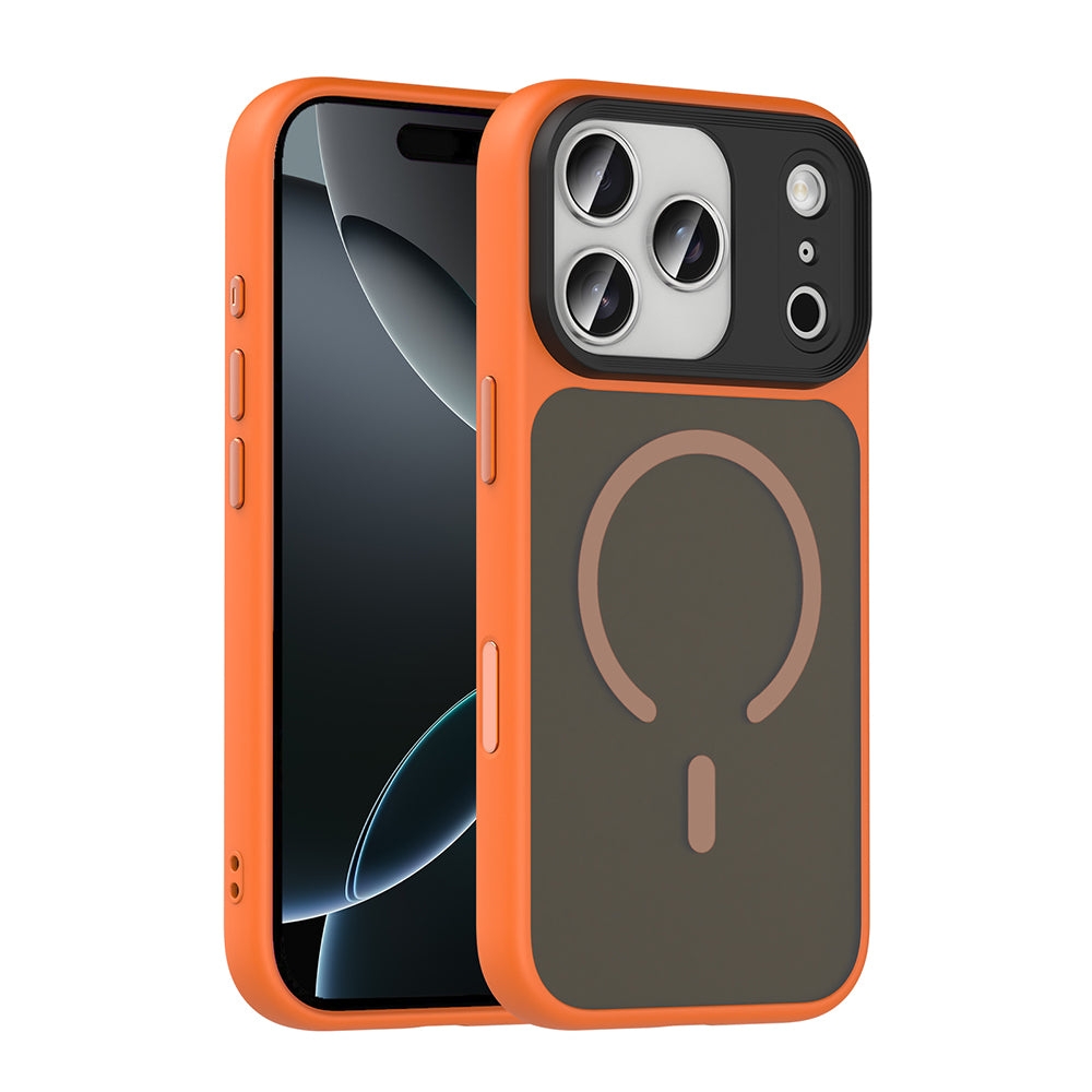 Cepax iPhone 17 Pro Max Mat Arka Yüzey Wireless Şarj Özellikli Flet M-safe Kılıf