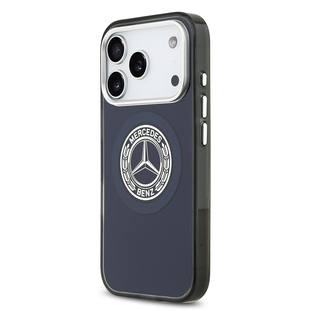 Mercedes Benz iPhone 17 Pro Max Orjinal Lisanslı M-safe Şarj Özellikli Çift Katmanlı PC Nostaljik Yıldız Dizayn Kılıf