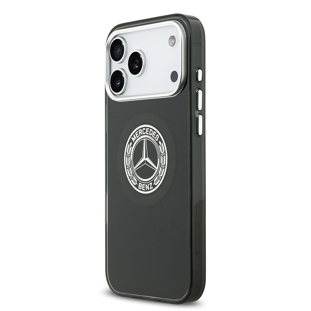 Mercedes Benz iPhone 17 Pro Max Orjinal Lisanslı M-safe Şarj Özellikli Çift Katmanlı PC Nostaljik Yıldız Dizayn Kılıf