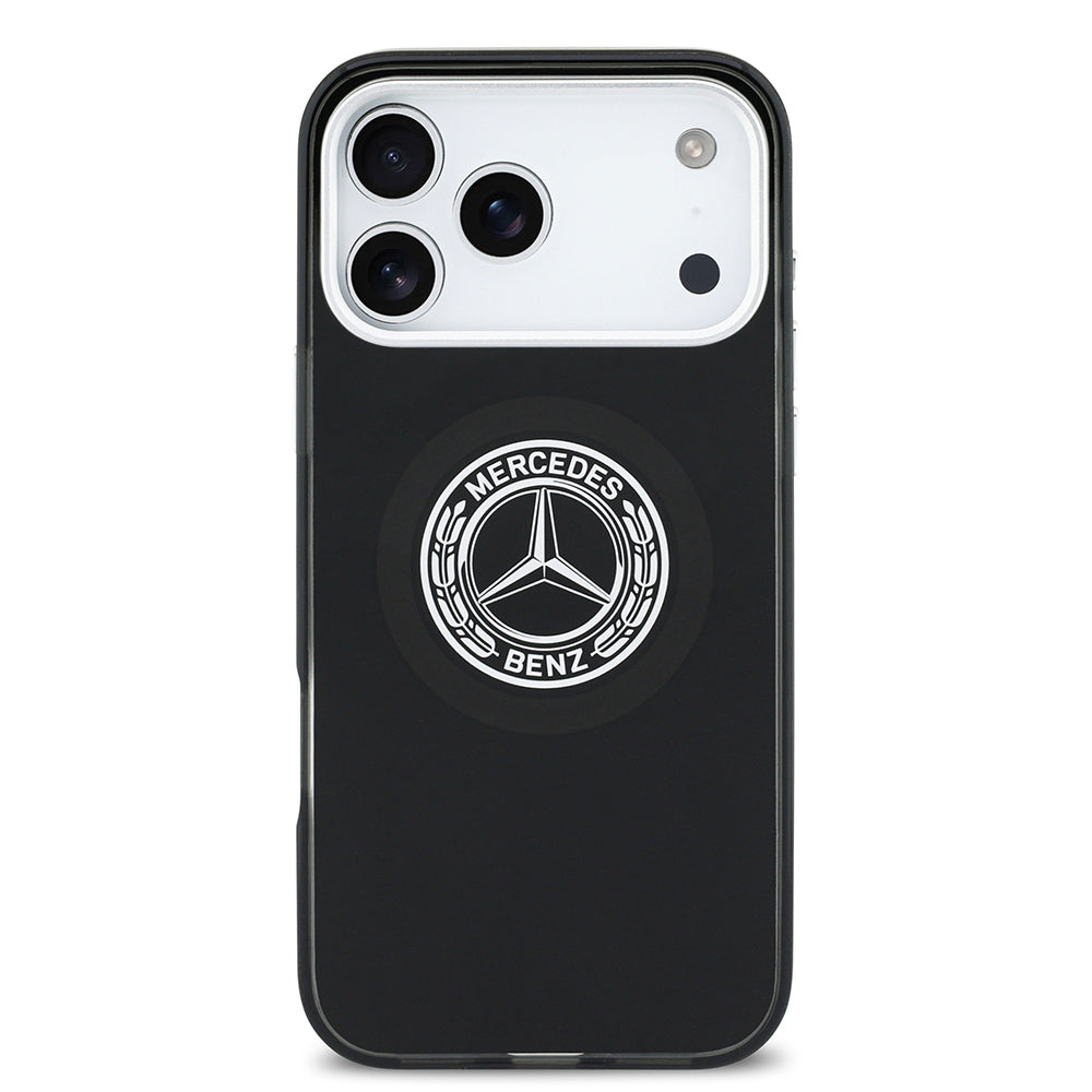Mercedes Benz iPhone 17 Pro Max Orjinal Lisanslı M-safe Şarj Özellikli Çift Katmanlı PC Nostaljik Yıldız Dizayn Kılıf