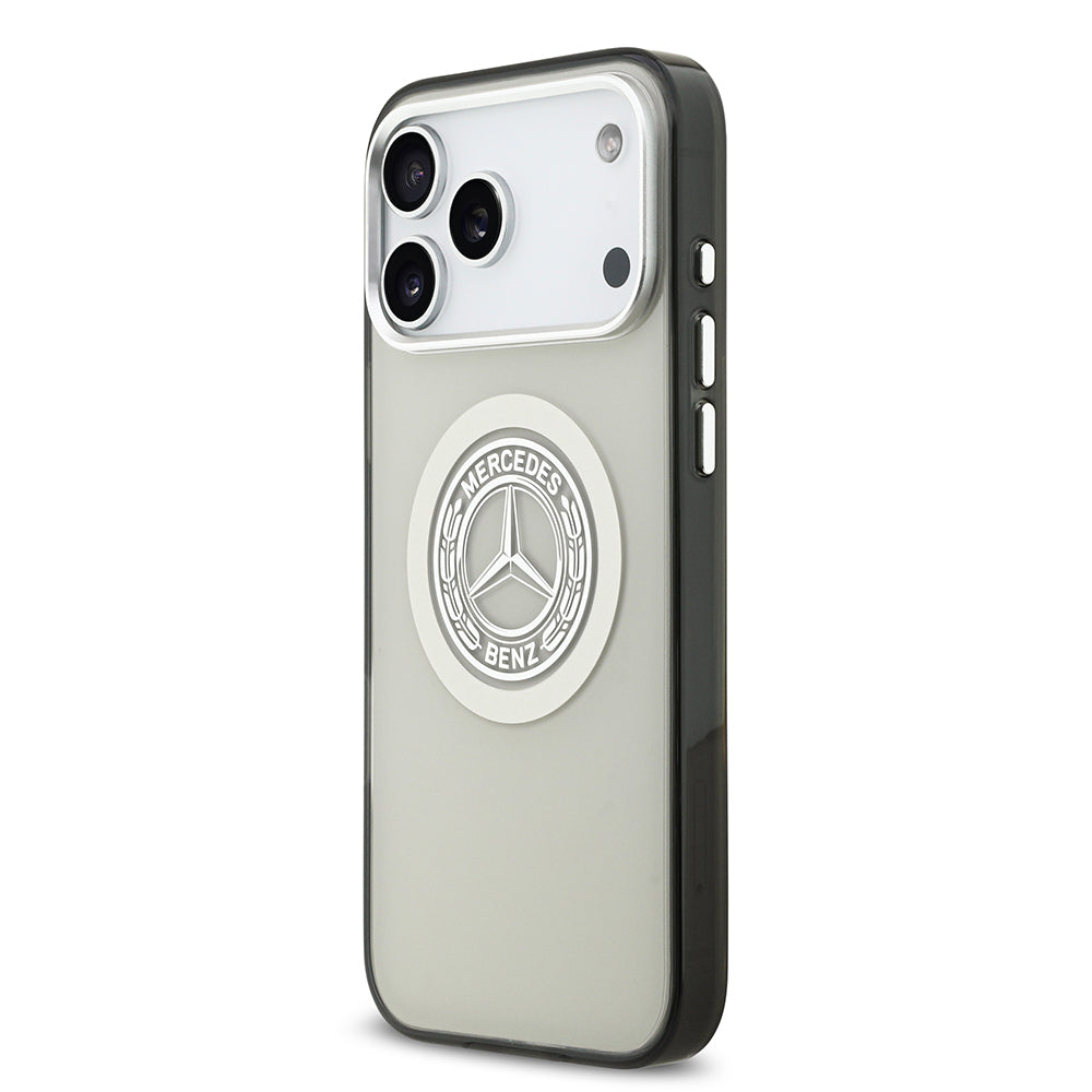 Mercedes Benz iPhone 17 Pro Max Orjinal Lisanslı M-safe Şarj Özellikli Çift Katmanlı PC Nostaljik Yıldız Dizayn Kılıf